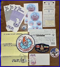 Vintage 1979 BSA Boy Scouts Cancelled World Jamboree Iran Lot Collection Slide