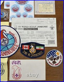 Vintage 1979 BSA Boy Scouts Cancelled World Jamboree Iran Lot Collection Slide