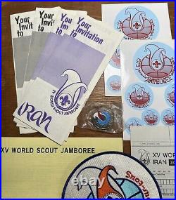 Vintage 1979 BSA Boy Scouts Cancelled World Jamboree Iran Lot Collection Slide