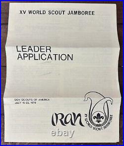 Vintage 1979 BSA Boy Scouts Cancelled World Jamboree Iran Lot Collection Slide