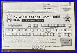 Vintage 1979 BSA Boy Scouts Cancelled World Jamboree Iran Lot Collection Slide