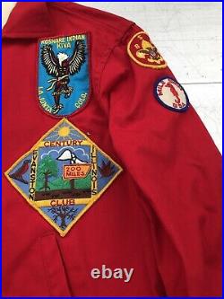 Vintage 50s BSA Boy Scout Jacket 1960s Patches Size 18