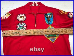 Vintage 50s BSA Boy Scout Jacket 1960s Patches Size 18