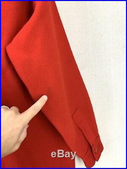 Vintage 60's BSA Boyscouts Red Wool Philmont Bull Patches Jacket Adult Sz 44 EUC