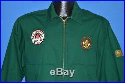 Vintage 60s BOY SCOUTS BSA CAMPING PATCHES BLUEGRASS 1964 JACKET LARGE L