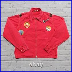 Vintage 60s BSA Boy Scouts Of America Patches Jacket Metal Troop Talon Zipper