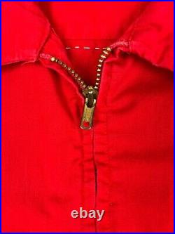 Vintage 60s Boy Scout of America Jacket Adult Size XL Red With Patches Talon Mens