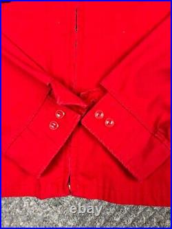 Vintage 60s Boy Scout of America Jacket Adult Size XL Red With Patches Talon Mens