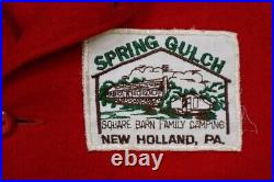 Vintage 60s Boy Scout of America Red Wool Coat Official Jacket With Patches Sz M