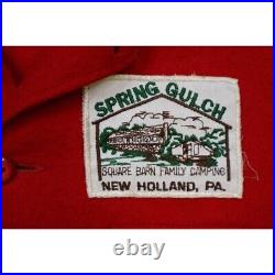 Vintage 60s Boy Scout of America Red Wool Coat Official Jacket With Patches Sz M