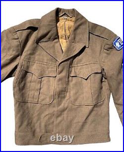 Vintage 60s Boy Scouts Ranger Embroidered Patch Belted Blazer Jacket 38 L