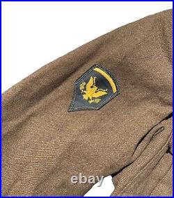 Vintage 60s Boy Scouts Ranger Embroidered Patch Belted Blazer Jacket 38 L