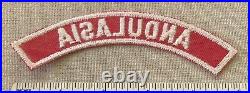 Vintage ANDULASIA Boy Scout Red & White Community Strip PATCH RWS Badge ABROAD