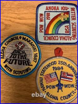 Vintage Aloha Council Hawaii Boy Scouts America BSA Patches 13 Assorted
