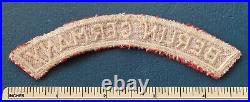 Vintage BERLIN GERMANY Boy Scout Red & White Strip PATCH RWS MBS Military Base