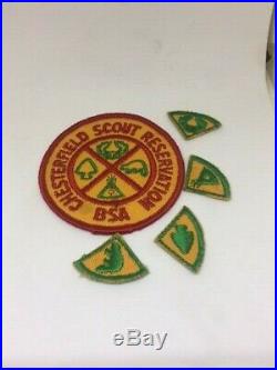 Vintage BOY SCOUT PATCH CHESTERFIELD SCOUT RESERVATION BSA WITH 4 SEGMENTS