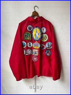 Vintage BSA Boy Scout Jacket Patch Covered Jacket Wizard, Blue Bell 1960's