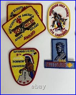 Vintage BSA Boy Scout Patch Lot. 45 Patches 70s 80s