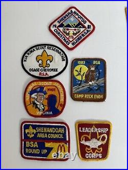 Vintage BSA Boy Scout Patch Lot. 45 Patches 70s 80s