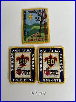 Vintage BSA Boy Scout Patch Lot. 45 Patches 70s 80s