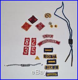 Vintage BSA Boy Scout Patches Badges Pins Bracelet Cub Scouts 21 Pieces