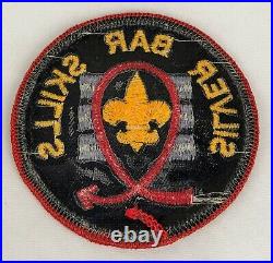 Vintage BSA Boy Scouts SILVER BAR SKILLS Patch RARE