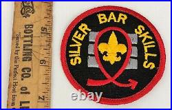 Vintage BSA Boy Scouts SILVER BAR SKILLS Patch RARE