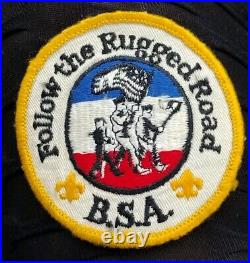 Vintage BSA Follow The Rugged Road Boy Scouts Of America Patch 1960s