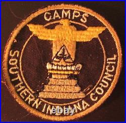 Vintage BSA Patch CAMPS SOUTHERN INDIANA COUNCIL Boy Scouts America eagle