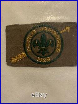 Vintage Boy Scout 1929 World Jamboree Patch, Mint, 91 Years Old