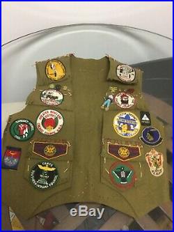 Vintage Boy Scout 1940s/50s Chicago Region 7 Vest Patches Badges Pins Good Cond