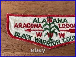 Vintage Boy Scout BSA Aracoma Lodge 481 Black Warrior Council Flap Patch