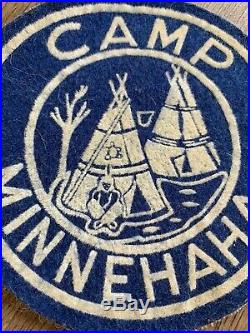 Vintage Boy Scout Camp Minnehaha felt Patch 1950s