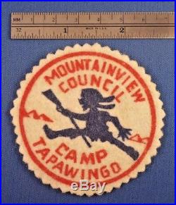 Vintage Boy Scout Camp Tapawingo Felt Patch ID 0389eemountainview Council Idaho