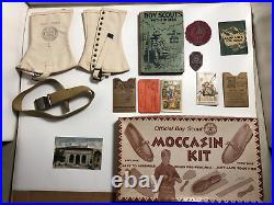 Vintage Boy Scout Collectables 1913 to 60's Spats Log Book Boys Life Patches