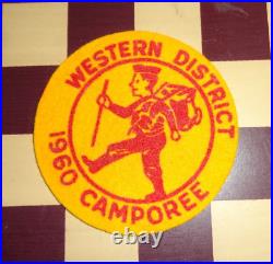 Vintage Boy Scout Felt Patch 1960 Western District Camporee
