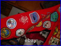Vintage Boy Scout Jacket Large loaded with patches