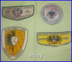 Vintage Boy Scout Patches BLACK EAGLE LODGE 482 Badge GERMANY BSA FREE SHIPPING