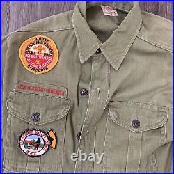 Vintage Boy Scout Shirt with Patches San Gabriel Valley 531 1950s/1960s