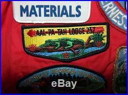 Vintage Boy Scout Troop Leader Jacket with over 50 Patches 1970's Chicago Florida