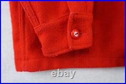 Vintage Boy Scout of America Adult Large Size 44 Red Wool Coat Official Jacket