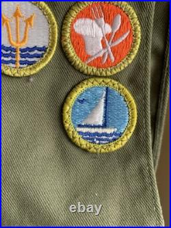 Vintage Boy Scout of America Sash Green 37 Merit Badges Patches Outdoors Cubs Vintage Boy Scout of America Sash Green 37 Merit Badges Patches Outdoors Cubs