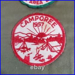 Vintage Boy Scout of America Sash Merit badges Bert Adams 1950s Patches
