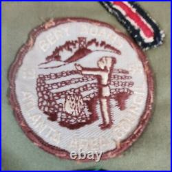 Vintage Boy Scout of America Sash Merit badges Bert Adams 1950s Patches