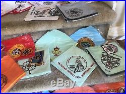 Vintage Boy Scouts BSA Minuteman Council Neckerchief Patch Neal Slide Lot 1960s