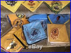 Vintage Boy Scouts BSA Minuteman Council Neckerchief Patch Neal Slide Lot 1960s