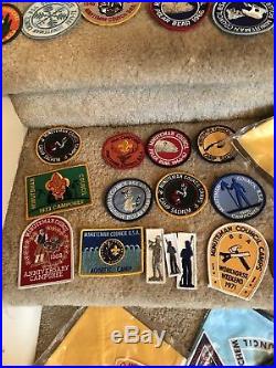Vintage Boy Scouts BSA Minuteman Council Neckerchief Patches Slide Lot 1960s OA+