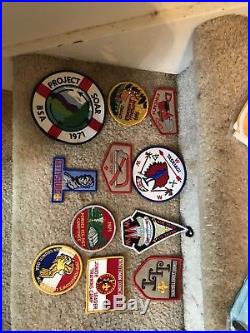 Vintage Boy Scouts BSA Minuteman Council Neckerchief Patches Slide Lot 1960s OA+