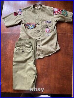 Vintage Boy Scouts Of America Eagle Scout Uniform With Patches