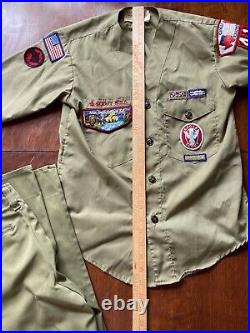 Vintage Boy Scouts Of America Eagle Scout Uniform With Patches